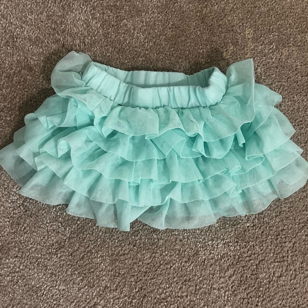 Cherokee Light Blue Quilted Skirt